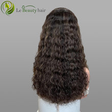 Load image into Gallery viewer, Lebeauty Hair Highlight Brown Curly Wigs Lace Top Wigs European Jewish Wig Kosher Wigs