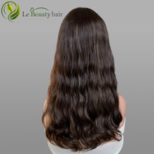 Load image into Gallery viewer, Lebeauty Hair Highlights Natural Brown Wigs Lace Top Wigs European Jewish Wig Wave Kosher Wigs