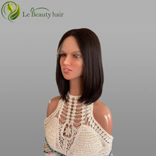 Load image into Gallery viewer, Lebeauty Hair Dark Brown Color Lace Top Wigs European Hair Lace Wigs Jewish Wig Kosher Wigs