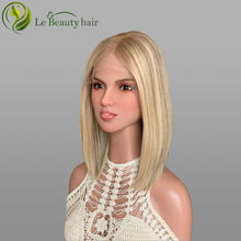 Load image into Gallery viewer, Lebeauty Hair Gorgeous Blonde With Lowlight Lace Top Wigs European Jewish Wig In Stock
