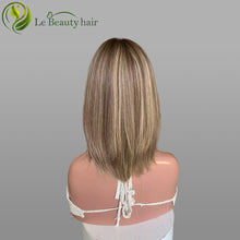 Load image into Gallery viewer, Lebeauty Hair Gorgeous Blonde With Lowlight Silk Topper European Jewish Wig Factory