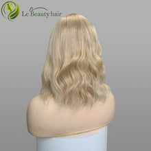 Load image into Gallery viewer, Lebeauty Hair Luxury Blonde Color With Dark Root Wigs Lace Top Wigs European Hair Jewish Wig Kosher Wigs