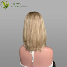 Load image into Gallery viewer, Lebeauty Hair Gorgeous Blonde With Lowlight Lace Top Wigs European Jewish Wig In Stock