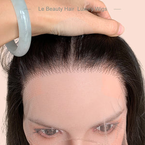 Lebeauty Hair Natural Brown Lace Top Wigs Slavic Hair Jewish Wig Wave Kosher Wigs