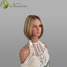 Load image into Gallery viewer, Lebeauty Hair Gorgeous Blonde With Lowlight Lace Top Wigs European Jewish Wig In Stock
