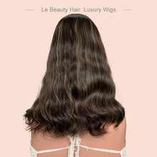 Load image into Gallery viewer, Silk Top Wig Jewish Kosher Skin Base European Hair Wave With Highlights Top Quality Hair