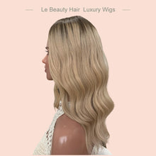 Load image into Gallery viewer, Human Hair Silk Top Topper Blonde Color Brazilian Hair 8x8 Inch Size