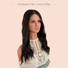 Load image into Gallery viewer, Lebeauty Hair Luxury Natural Black With Highlight Color Wigs Lace Top Wigs Europen Hair Jewish Wig Kosher Wigs