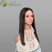 Load image into Gallery viewer, Lebeauty Hair Highlights Brown Color Wigs Lace Top Wigs European Jewish Wig BOB Kosher Wigs