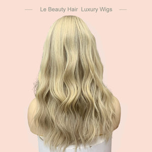 Lebeauty Hair Luxury Blonde Color Wigs Silk Top Wigs European Hair Jewish Wig Kosher Wigs