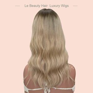 Human Hair Silk Top Topper Blonde Color Brazilian Hair 8x8 Inch Size