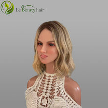 Load image into Gallery viewer, Lebeauty Hair Gorgeous Blonde With Lowlight Close Lace Topper European Jewish Wig In Stock