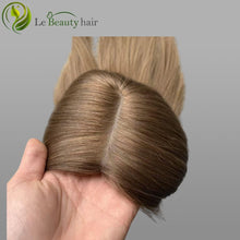 Load image into Gallery viewer, Lebeauty Hair Luxury Blonde Color Silk Top Slavic Hair Jewish Topper Straight Silk Toppers