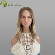 Load image into Gallery viewer, Lebeauty Hair Gorgeous Ombre Blonde Color Wigs Lace Top Wigs European One Time Wave Jewish Wig