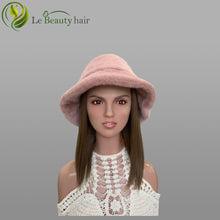 Load image into Gallery viewer, Lebeauty Hair Light Blonde Slavic Hair Wigs Hat Fall Wigs Slavic Hair Jewish Wig Wave Kosher Wigs