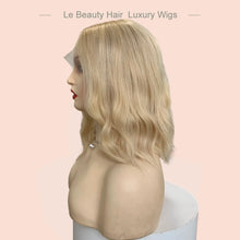 Load image into Gallery viewer, Lebeauty Hair Luxury Blonde Color With Dark Root Wigs Lace Top Wigs European Hair Jewish Wig Kosher Wigs