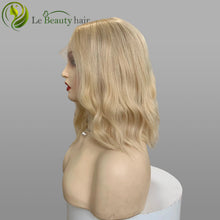 Load image into Gallery viewer, Lebeauty Hair Luxury Blonde Color With Dark Root Wigs Lace Top Wigs European Hair Jewish Wig Kosher Wigs
