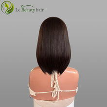 Load image into Gallery viewer, Lebeauty Hair Dark Brown Color Lace Top Wigs European Hair Lace Wigs Jewish Wig Kosher Wigs