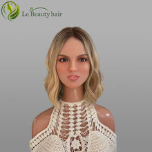 Load image into Gallery viewer, Lebeauty Hair Gorgeous Blonde With Lowlight Close Lace Topper European Jewish Wig In Stock