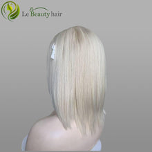 Load image into Gallery viewer, Lebeauty Hair Gorgeous White Blonde Color Lace Top Wig European Hair Straight Hair Wig Jewish Wig