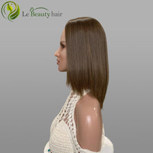 Load image into Gallery viewer, Slavic Hair Silk Top Toppers Virgin Hair Natural Light Brown Color 8X8 Inch The Best Hair