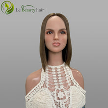 Load image into Gallery viewer, Slavic Hair Silk Top Toppers Virgin Hair Natural Light Brown Color 8X8 Inch The Best Hair