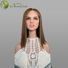 Load image into Gallery viewer, BB7 Brown Color Swiss Lace European Hair With Blonde Highlights Top Quality Wig In Good Price