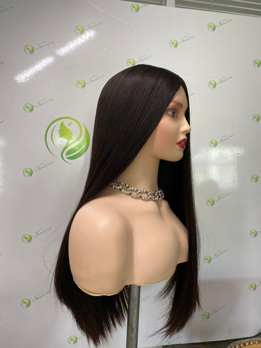Silk top wig/ Jewish wig/ Kosher wig/ Natural Brown/ 100% European hair