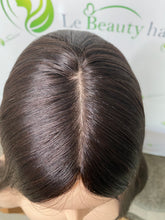Load image into Gallery viewer, Silk top wig/ Jewish wig/ Kosher wig/ Natural Brown/ 100% European hair