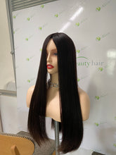 Load image into Gallery viewer, Silk top wig/ Jewish wig/ Kosher wig/ Natural Brown/ 100% European hair
