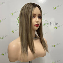 Load image into Gallery viewer, Silk topper/ European hair/ Jewish topper