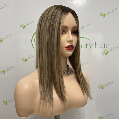Silk topper/ European hair/ Jewish topper