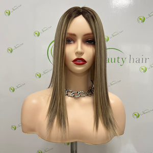 Silk topper/ European hair/ Jewish topper