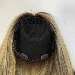 Silk topper/ European hair/ Jewish topper