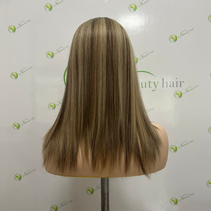Silk topper/ European hair/ Jewish topper